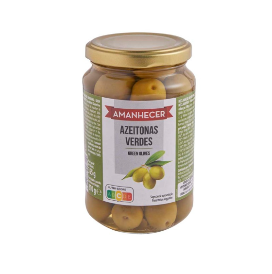 Amanhecer Green Olives 210g x 